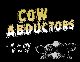 Cow Abductors Title Screen